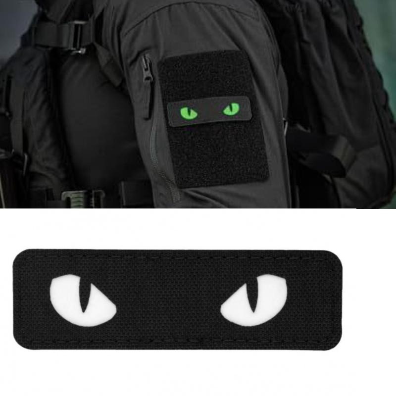 Urban Backpack Tactical - شارات مطرزة عسكرية تكتيكية بتصميم عيون