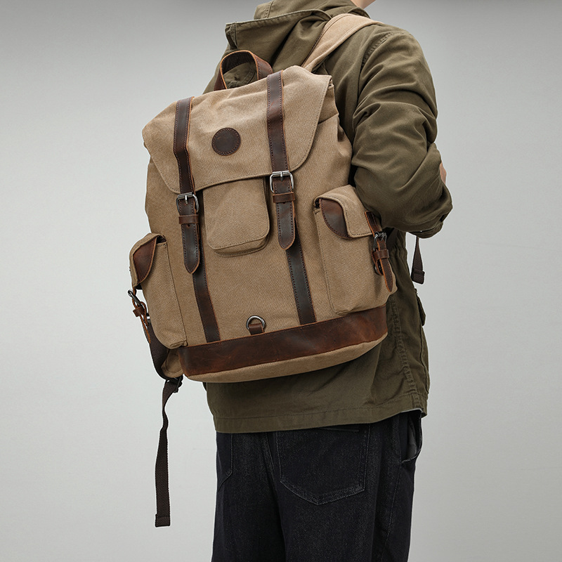 الرجعية الرجال في الهواء الطلق - مراجعة Canvas Backpack Casual وسعره