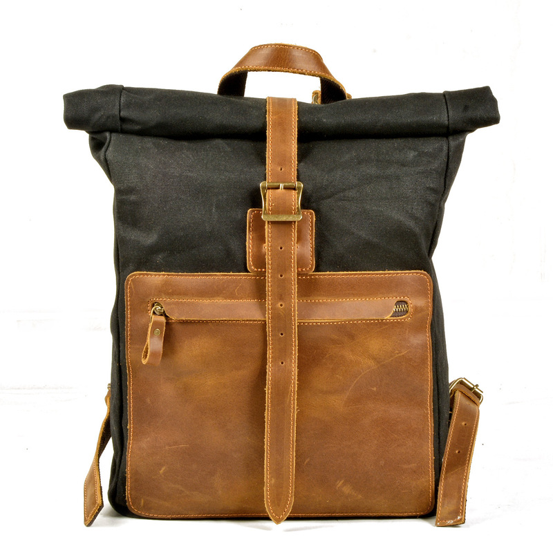 حقيبة ظهر جديدة بسيطة وعتيقة ا - مراجعة Canvas Backpack Casual وسعره