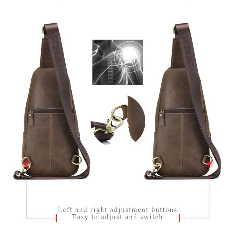 SCHLATUM 100% جلد طبيعي حقيبة  - مراجعة Leather Backpack Vintage وسعره