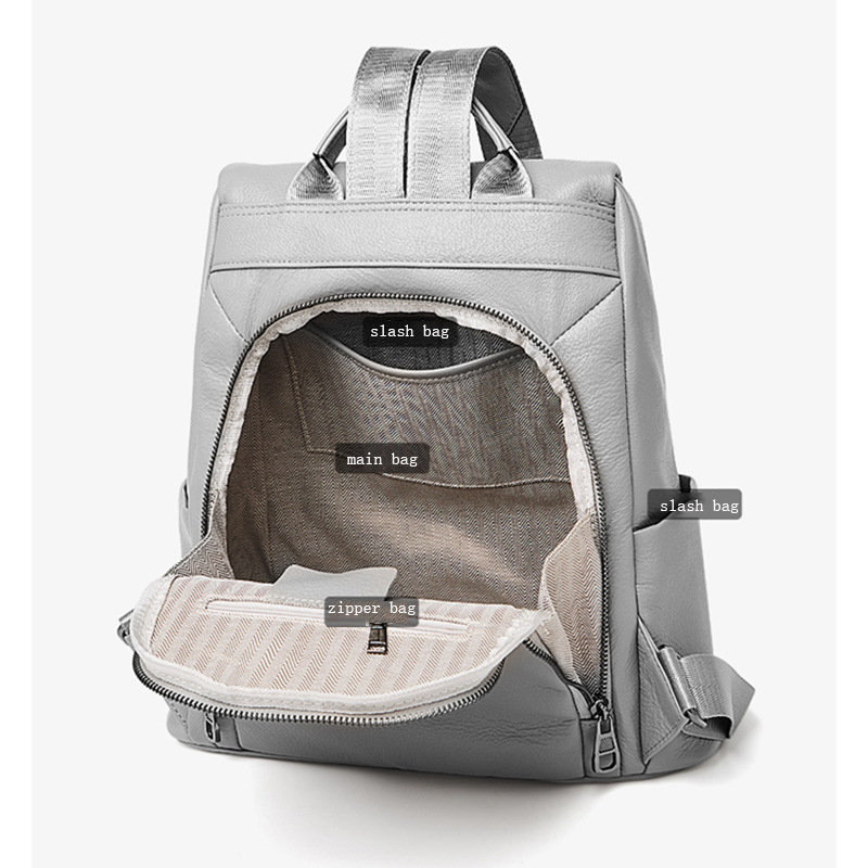 حقيبة ظهر نسائية من الجلد الطب - مراجعة Travel Backpack Anti Theft وسعره