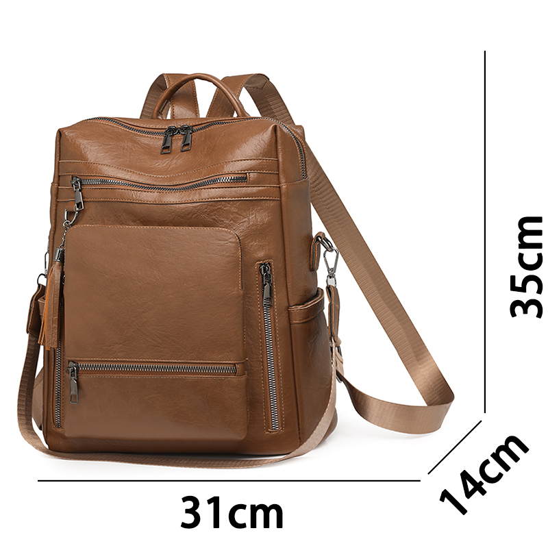 مجموعة حقيبة ظهر جلدية كلاسيكي - مراجعة Leather Backpack Vintage وسعره