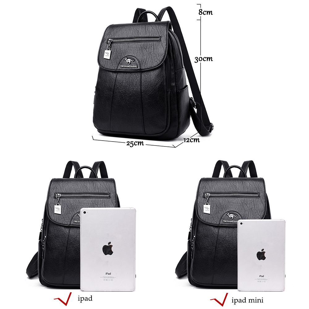 حقيبة ظهر من الجلد الناعم للنس - مراجعة Fashion Backpack Women وسعره