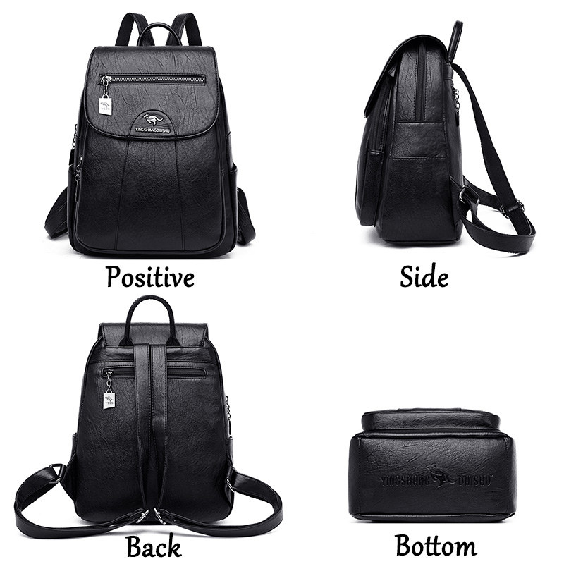 حقيبة ظهر من الجلد الناعم للنس - مراجعة Fashion Backpack Women وسعره
