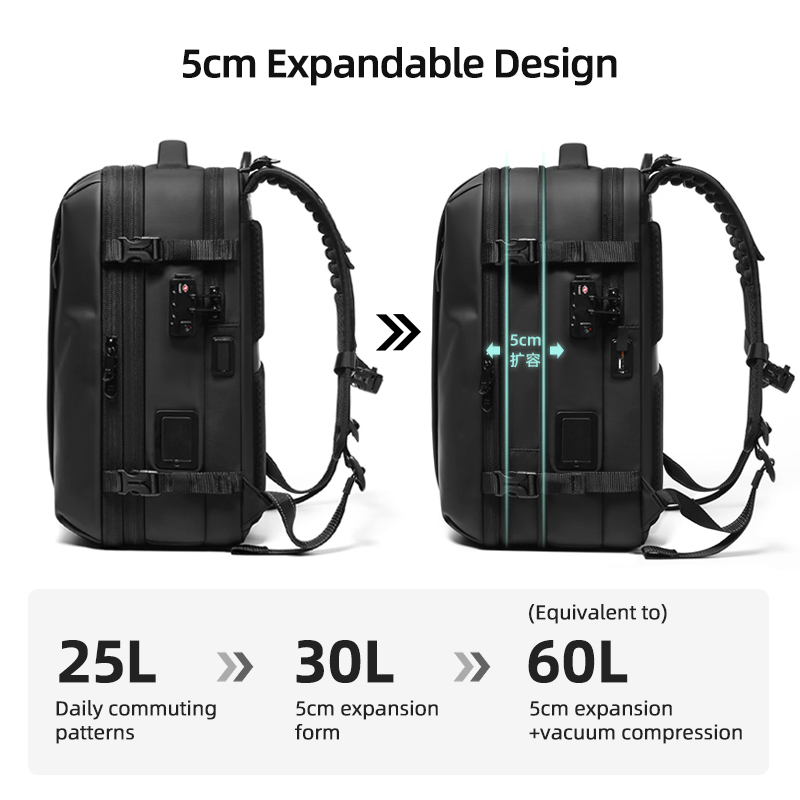 حقيبة ظهر رجالية للسفر مع مضخة - مراجعة Travel Backpack Anti Theft وسعره